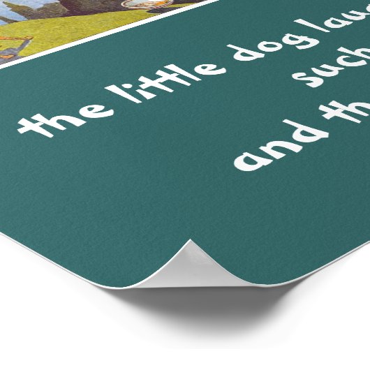 a-3 koe sprong over maan poster (Hoek)