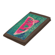 Portefeuille mignon de "amour" de pastèque