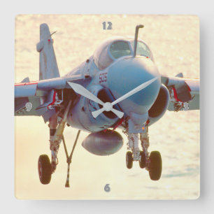 A-6 INTRUDER VIERKANTE KLOK