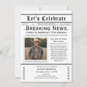À 70 ans, félicitations ! Invitation anniversaire (Devant)
