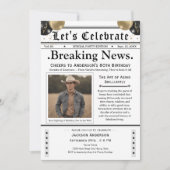 À 80 ans, félicitations ! Invitation d'anniversair (Devant)