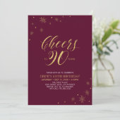 À 90 ans, santé ! Invitation pour les 90 ans (Debout devant)
