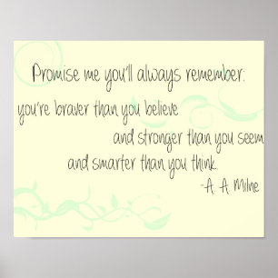 A. A. Milne Poster