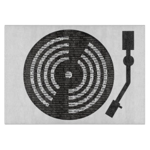 A à Z de planche à découper de Tourne-disque de