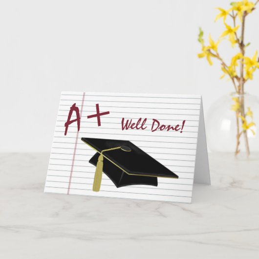 A+ Aangepaste Afstuderen-kaart Kaart (Gele Bloem)