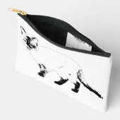 À Accessoires Début graphique, pochette chat moderne (Ouvrir)