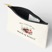 À Accessoires Demoiselle d'honneur Pochette de Maquillage Fleuri (Ouvrir)