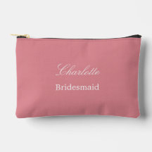 Élégante Pochette d'accessoires rose pâle