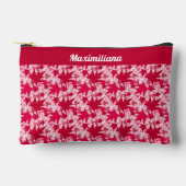 À Accessoires Feuilles d'érable en rose - PETITE pochette d'acce (Recto)
