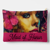 À Accessoires Hébiscus rose gras et pochette d'accessoires pour  (Verso)