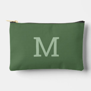À Accessoires Monogramme vert Sage Pochette de maquillage access