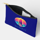 À Accessoires Planche de surf du coucher de soleil Pochette zipp (Ouvrir)