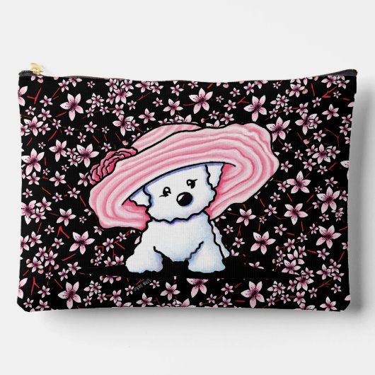 À Accessoires Pochette Accessoire Bichon Belle Fleur de Cerisier (Recto)
