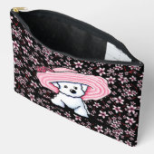 À Accessoires Pochette Accessoire Bichon Belle Fleur de Cerisier (Ouvrir)