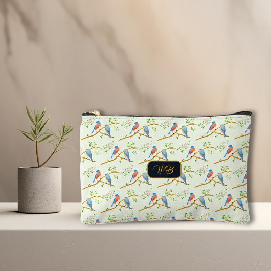 À Accessoires Pochette Accessoire Bluebirds Vert Pâle