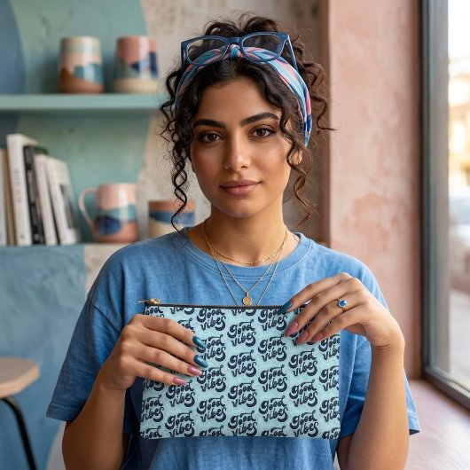 À Accessoires Pochette Accessoire Bonne Vibration