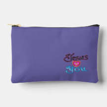 Pochette Accessoire Chrétien Jésus Vous Aime
