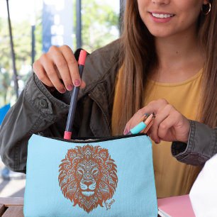 À Accessoires Pochette Accessoire en Faux Cuir avec Découpe de L