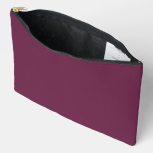 À Accessoires Pochette Accessoire en Tissu Uni Burgundy