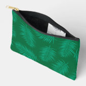 À Accessoires Pochette Accessoire Feuilles de Palmier Vertes (Ouvrir)