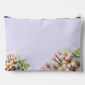 À Accessoires Pochette Accessoire Fleurs d'Hibiscus et de Plumer (Verso)