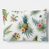 À Accessoires Pochette Accessoire Fleurs Tropicales Ananas (Verso)