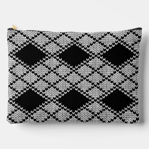 À ACCESSOIRES POCHETTE ACCESSOIRE GRANDE MAILLÉE ARGYLE NOIRE
