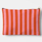À Accessoires Pochette Accessoire | Rayure Audacieuse Corail Ros (Verso)