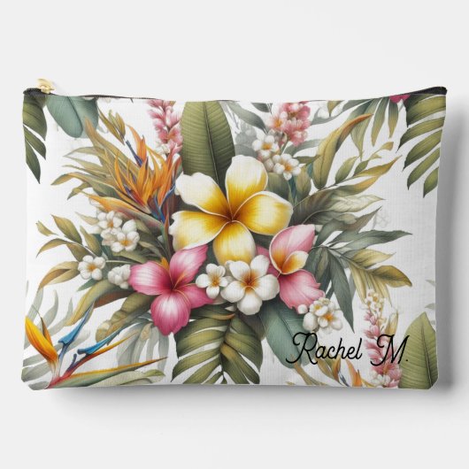 À Accessoires Pochette Accessoire Thème Botanique Tropical (Recto)