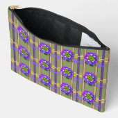 À Accessoires Pochette Accessoire Vert de Mousse avec Fleurs Vio (Ouvrir)