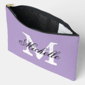 À Accessoires Pochette accessoire violet lavande avec monogramme (Ouvrir)