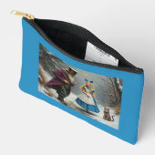 À Accessoires Pochette bleue d'hiver Alice (Ouvrir)