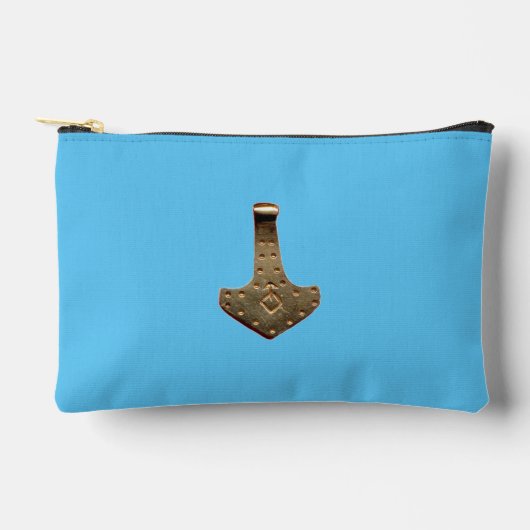 À Accessoires Pochette bleue Gold Thor Hammer (Recto)