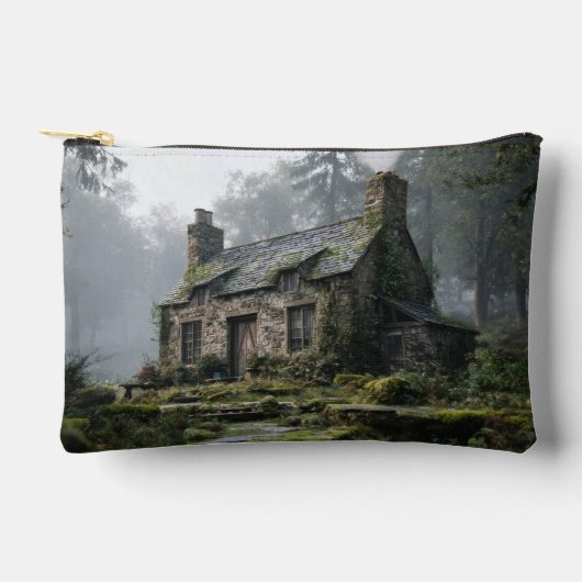 À Accessoires Pochette Cabane en Pierre Brumeuse de la Forêt (Recto)