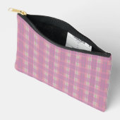 À Accessoires Pochette carreaux rose (Ouvrir)