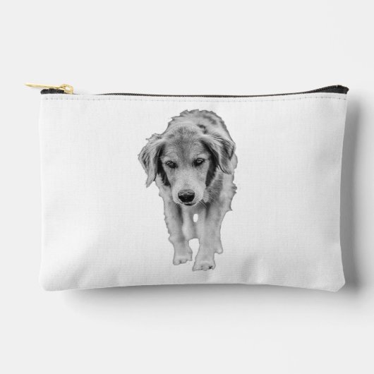 À Accessoires Pochette chic avec jeune retriever (Recto)