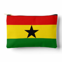Pochette d'accessoires de drapeau du Ghana