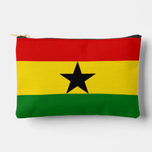 À Accessoires Pochette d'accessoires de drapeau du Ghana