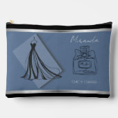 À Accessoires Pochette d'accessoires de mode Bleu Cerulean de lu (Recto)