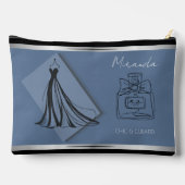 À Accessoires Pochette d'accessoires de mode Bleu Cerulean de lu (Verso)