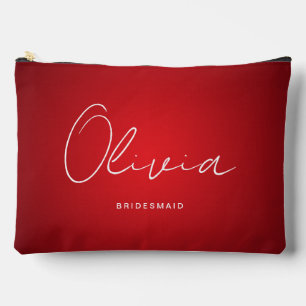 À Accessoires Pochette d'accessoires sur mesure Mariage rouge