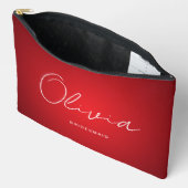 À Accessoires Pochette d'accessoires sur mesure Mariage rouge (Ouvrir)