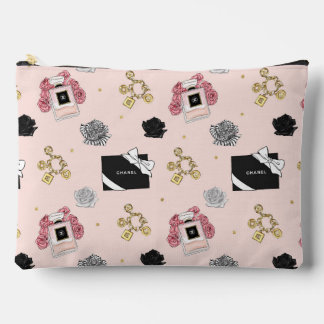 À Accessoires Pochette de cosmétiques de luxe rose tendre