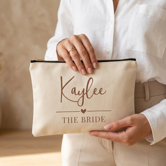 À Accessoires Pochette de demoiselle d'honneur avec texte person