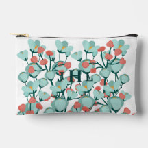 Pochette de papeterie personnalisée florale sarcel