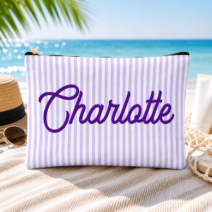 À Accessoires Pochette de voyage personnalisée Violet Lavande