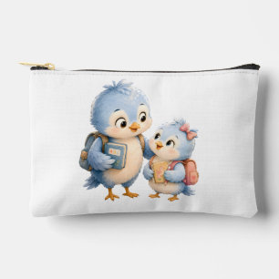 À Accessoires Pochette de voyage pour frères et sœurs d'oiseau b