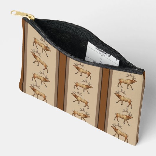 À Accessoires Pochette de zipper de pointe de wapitis (Ouvrir)