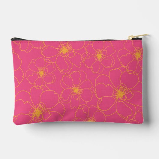 À Accessoires Pochette de Zipper Rose (Verso)