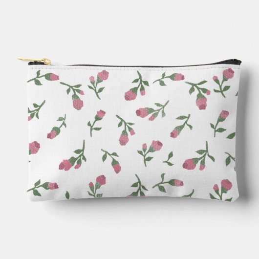 À Accessoires Pochette de Zipper Rosebud - Petite (Recto)